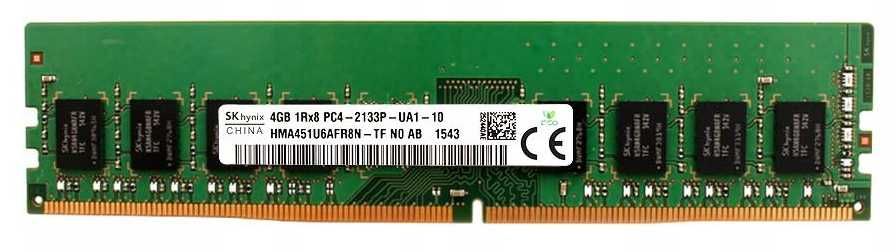2×4GB SK hynix DDR4 UDIMM 2133 MHz HMA451U6AFR8N‑TF N0 AB