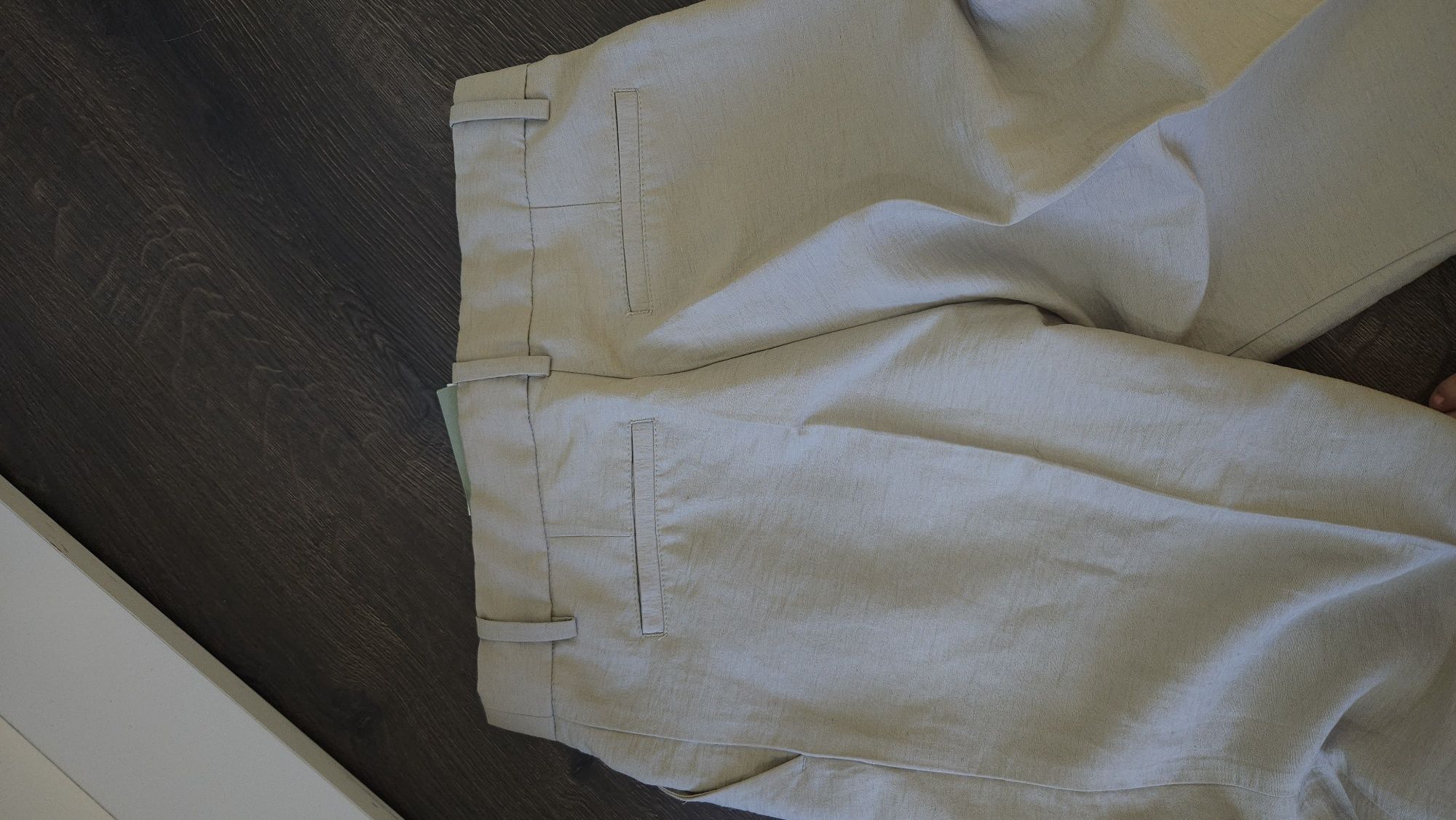 Лляні штани H&M 36
