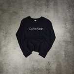 DAMSKA Bluza PREMIUM Duże Logo Calvin Klein Elegancka Granatowa CK