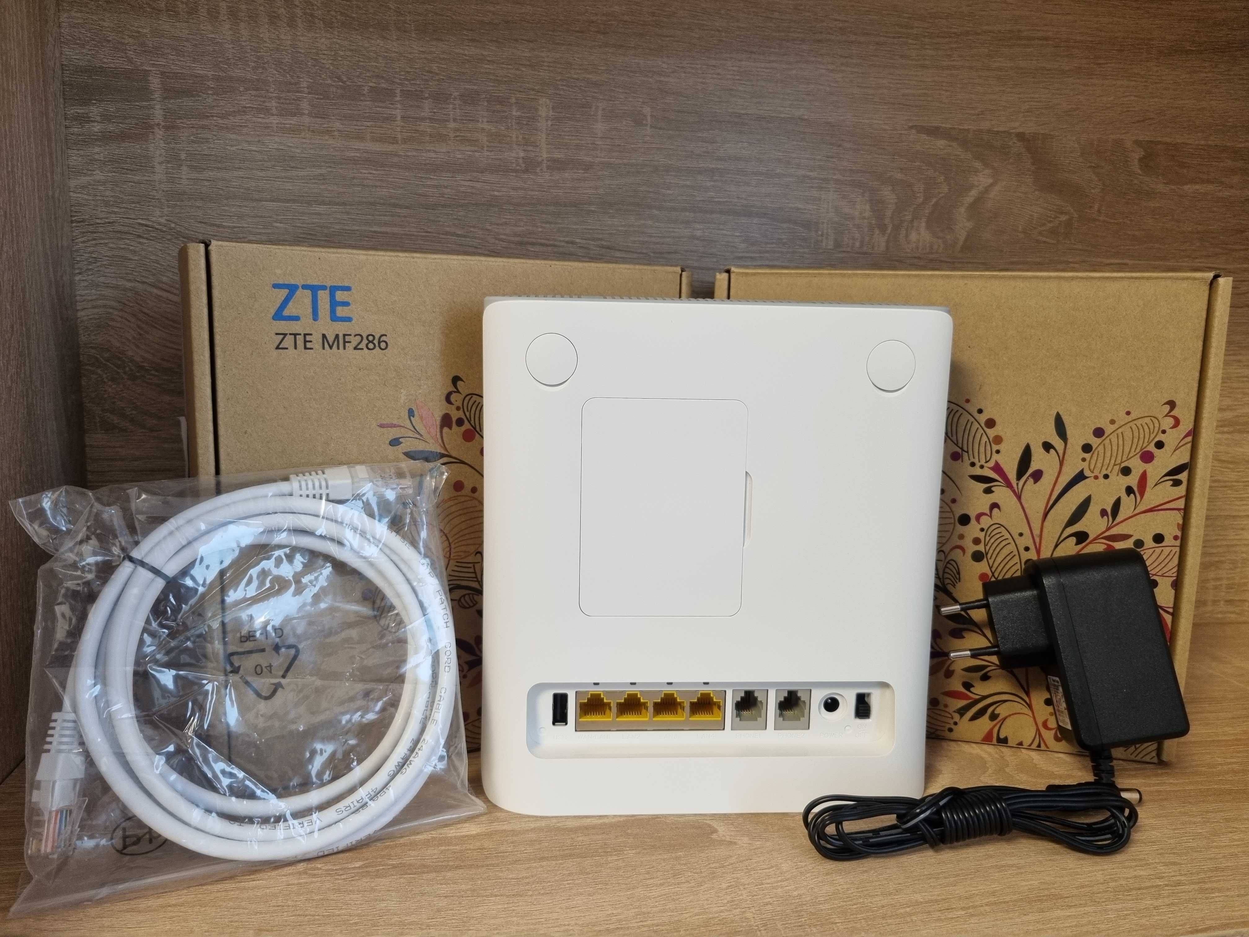 4G Wi-Fi роутер с агрегацией (cat6) zte mf286 киевстар лайф лайфсел