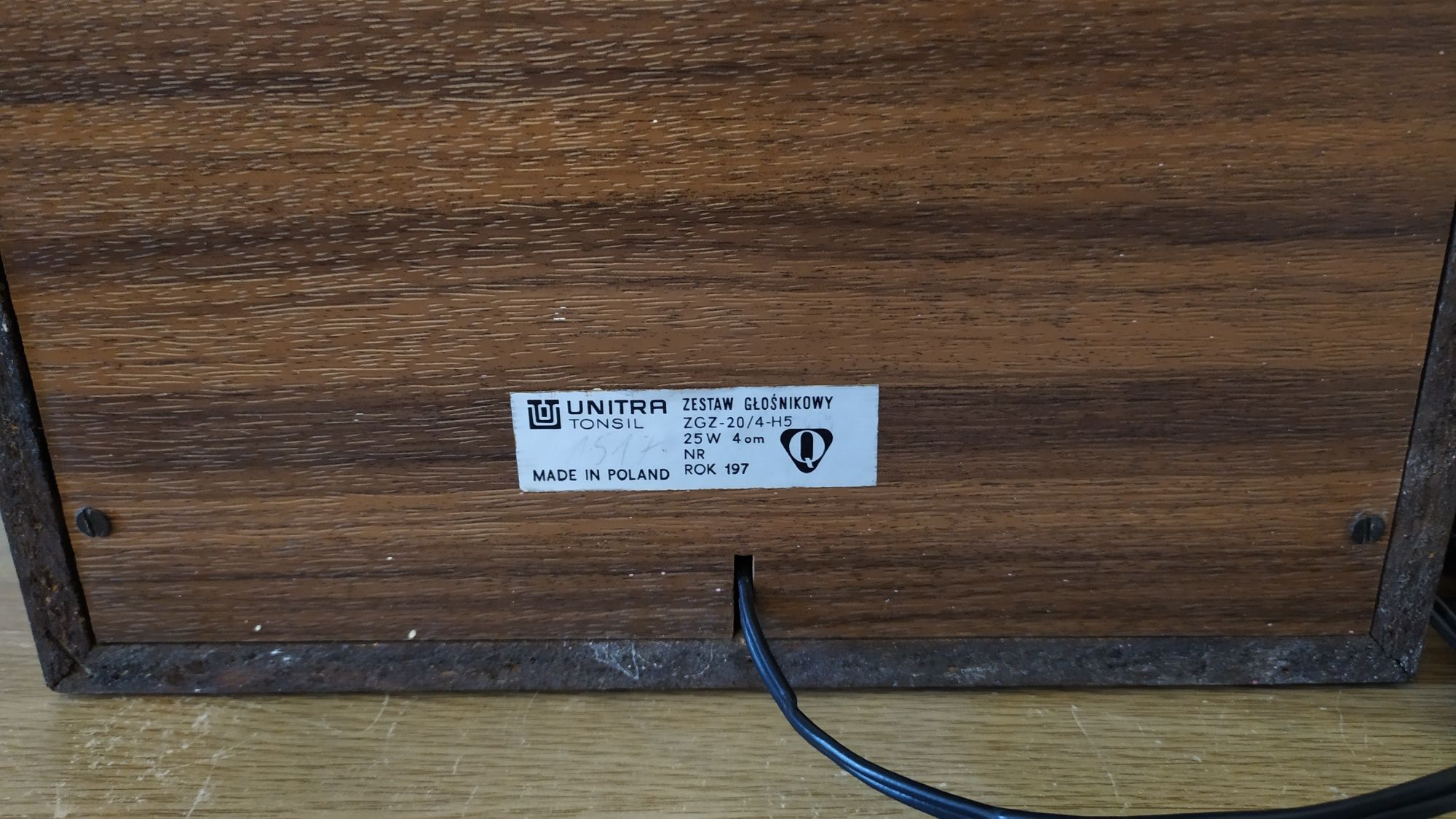 Unitra Tonsil ZGZ (?) - zadbane z org. przewodami