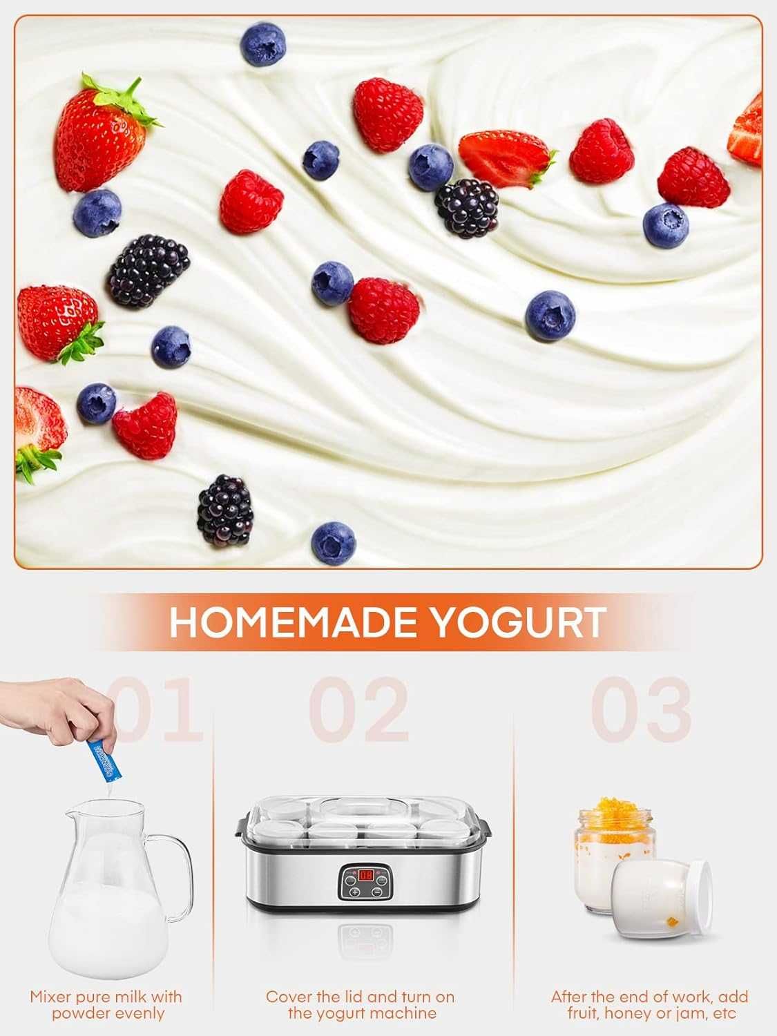 Nowe urządzenie do przyrządzania jogurtu / grecki ‎FOHERE !2008!