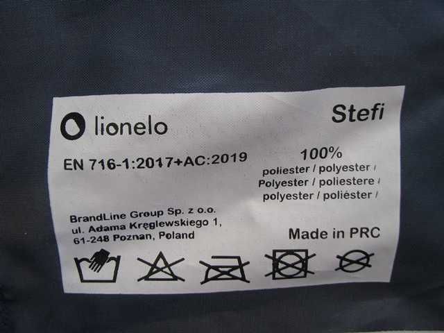 Łóżeczko turystyczne Lionelo Stefi Blue Navy od 0 do 3 lat do 15 kg.