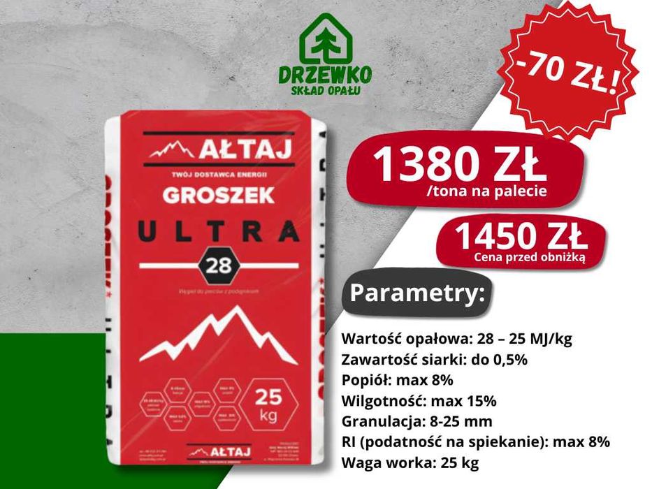 Ekogroszek Ałtaj Ultra | Workowany | Dostawa