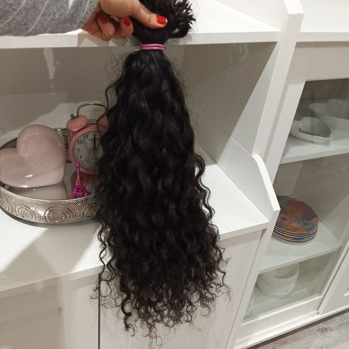 200gr Cabelo humano encaracolado