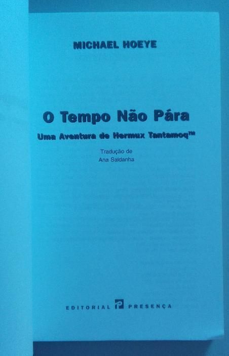 "O tempo não pára" de Michael Hoeye