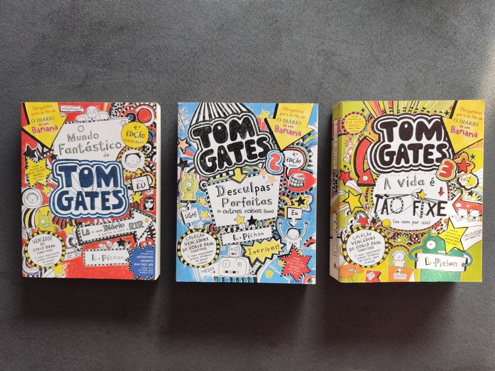 Livros 1, 2, 3 Coleção Tom Gates