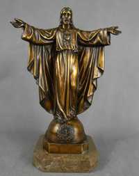 Figura Święte Serce Jezusa 38cm rzeźba JEZUS sygnowany 4,8 kg