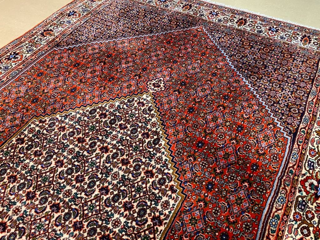 Bidjar Takab 260 # 150 Perski dywan ręcznie tkany z Iranu - wełna kork