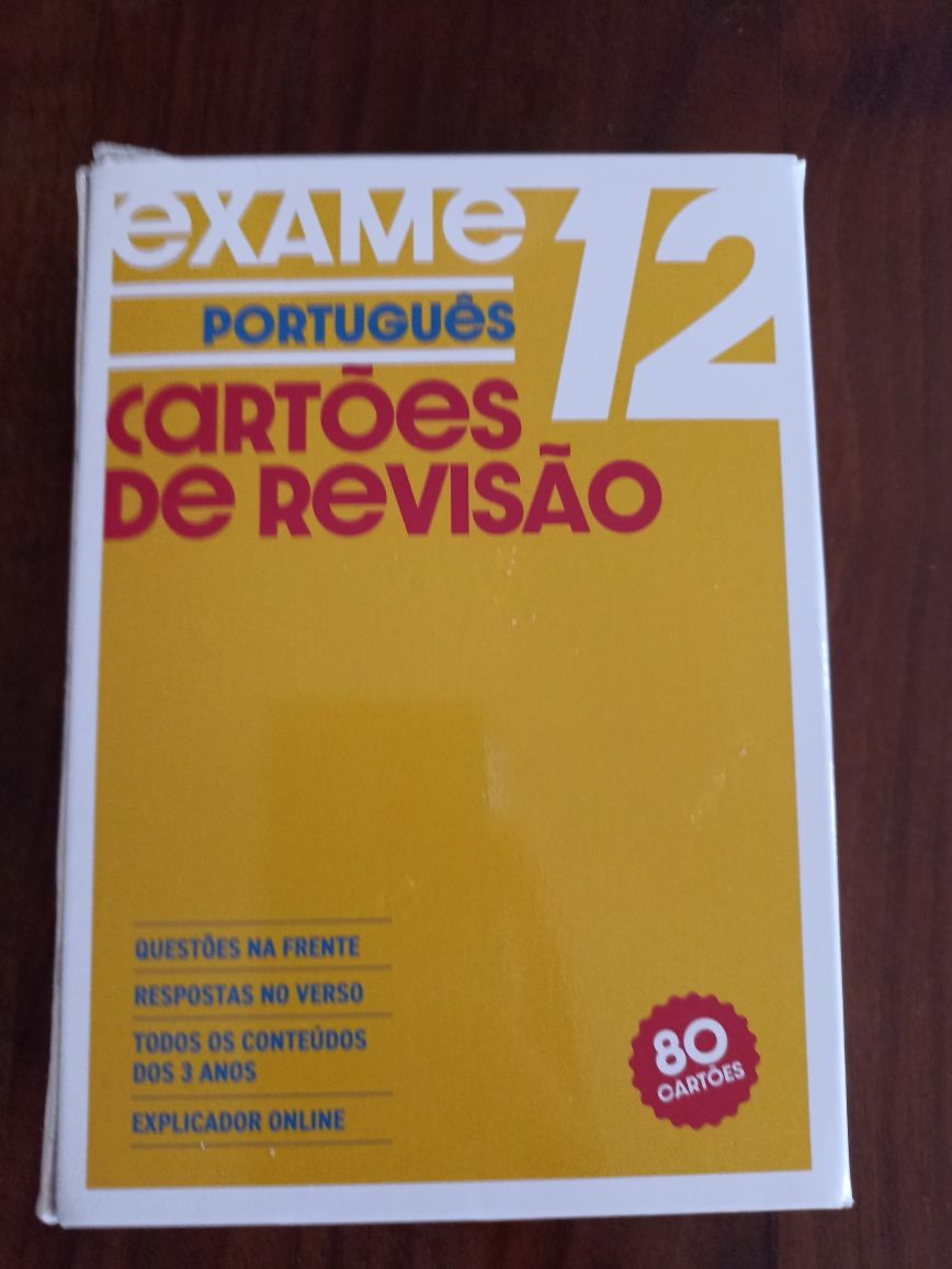 Cartões de revisões de português