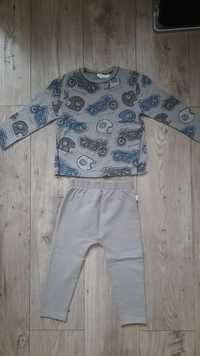 Spodnie/leginsy chłopięce Reserved i koszulka /bluzka Zara 98