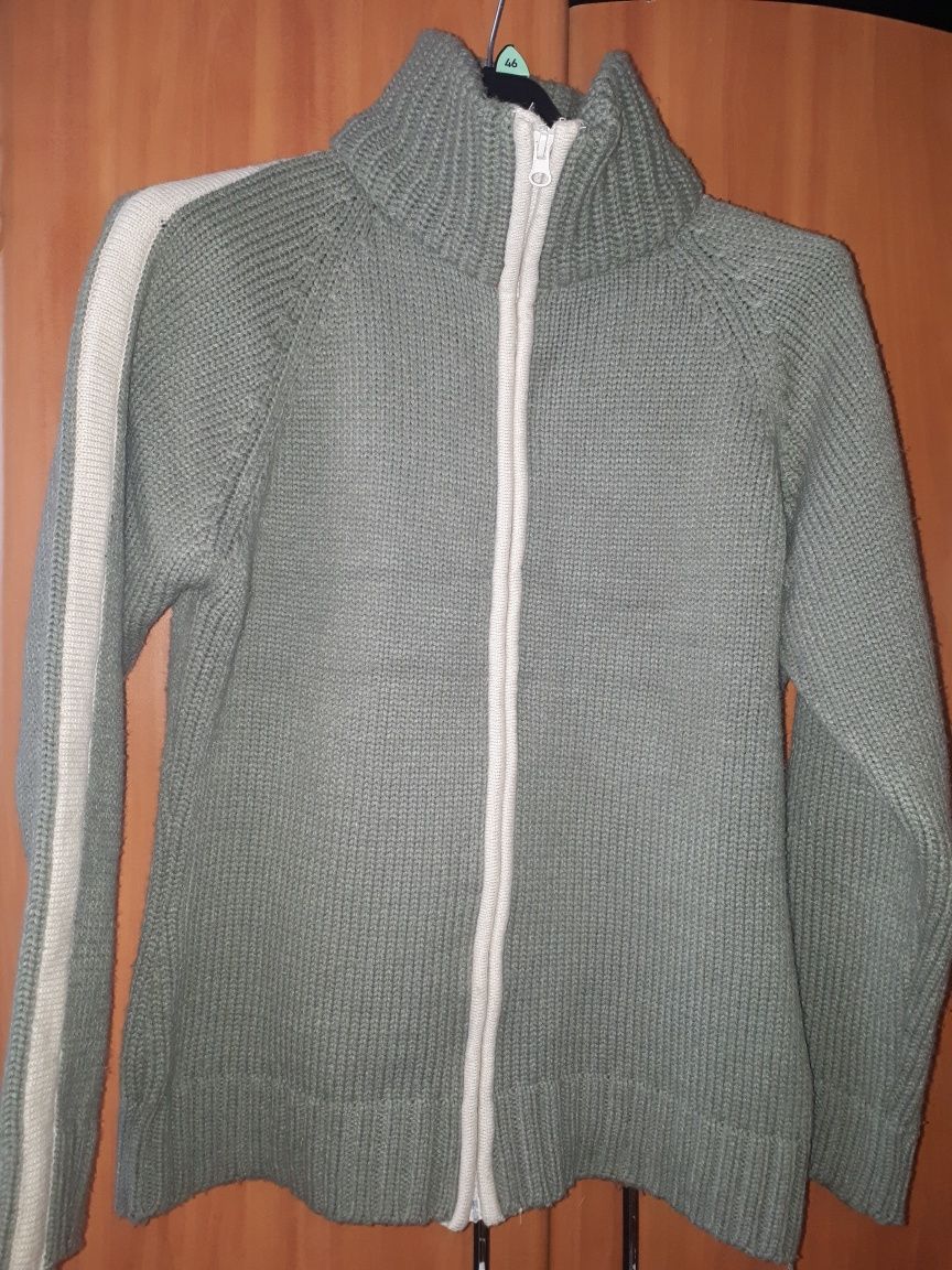 sweter khaki roz xl