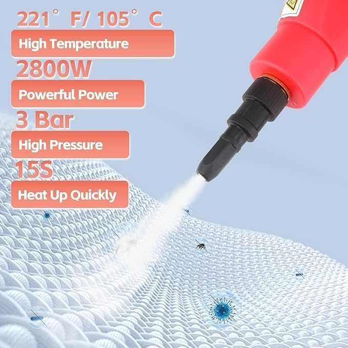 Wysokociśnieniowa Myjka Parowa 2800 W z Ekranem Smart Touch