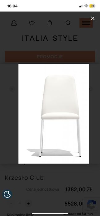 Krzesła 6 sztuk- białe