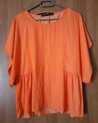 Bluzka pomarańczowa Zara.