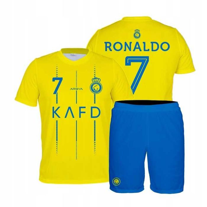 Strój / komplet piłkarski RONALDO AL NASSR 7 rozm. 140