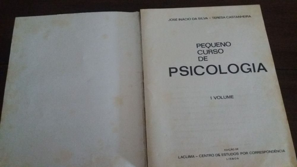 Livro "Pequeno curso de psicologia" - vol. I