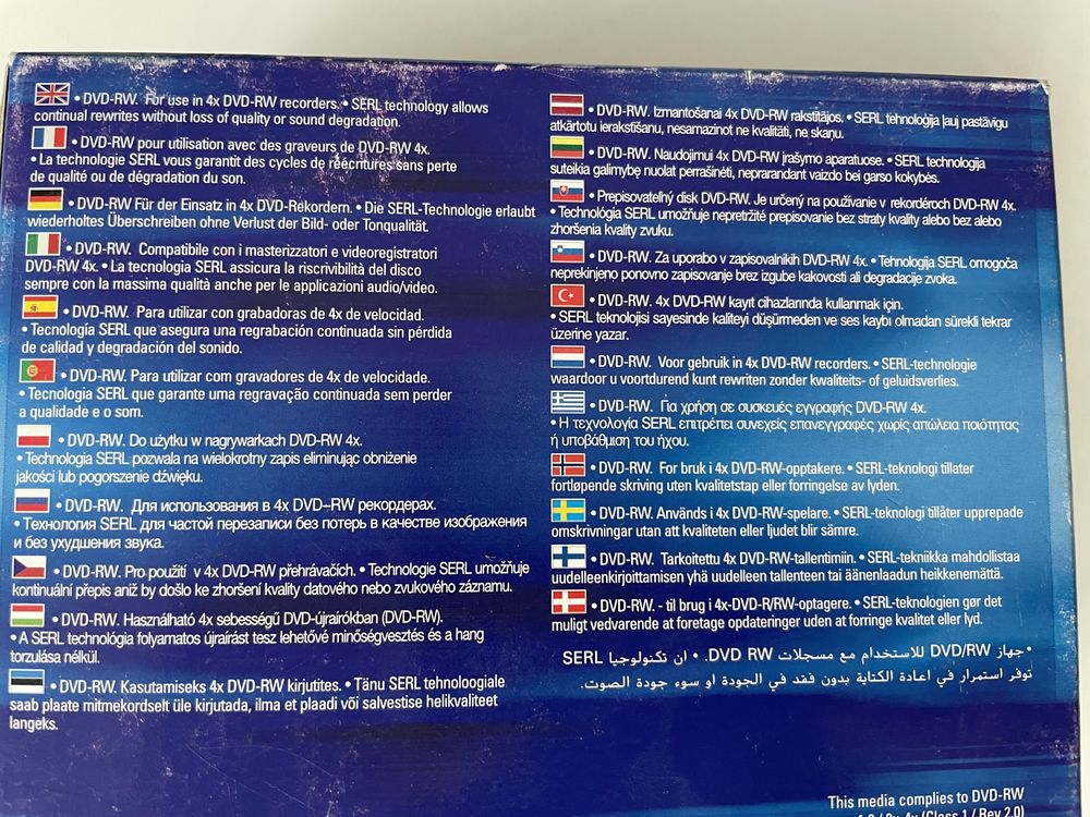 płyty dvd-rw verbatim nowe czyste w podelkach