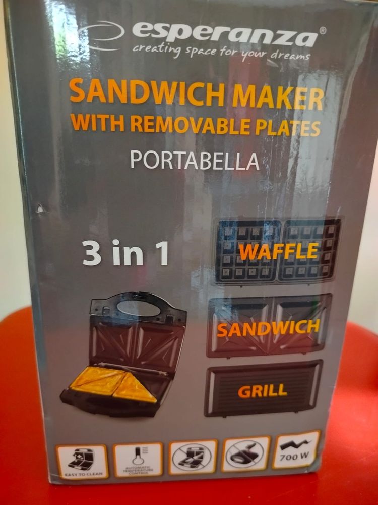 zestaw 3 w 1 gofry sandwich grill