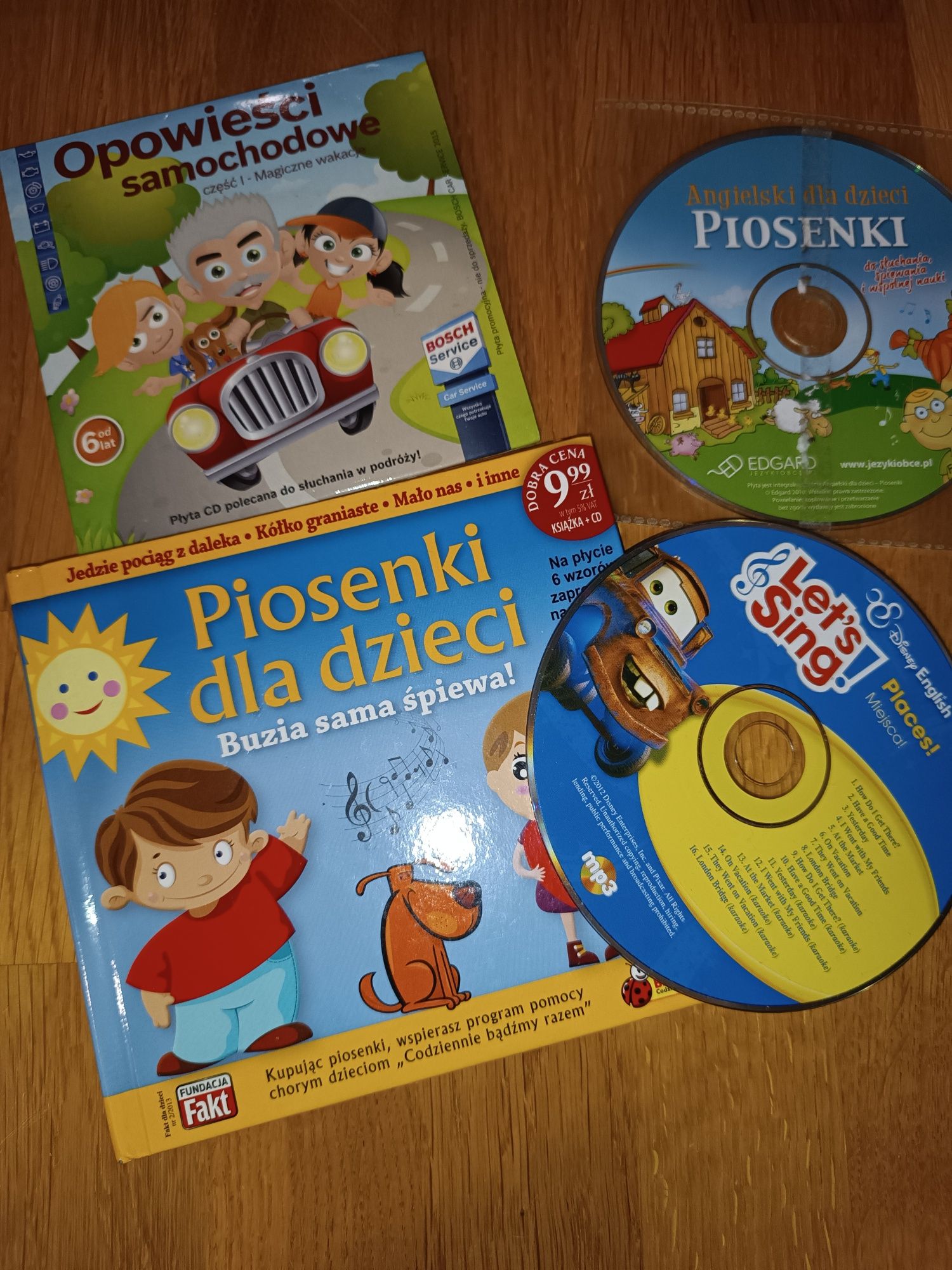 Płyty z piosenkami dla dzieci idealne do samochodu