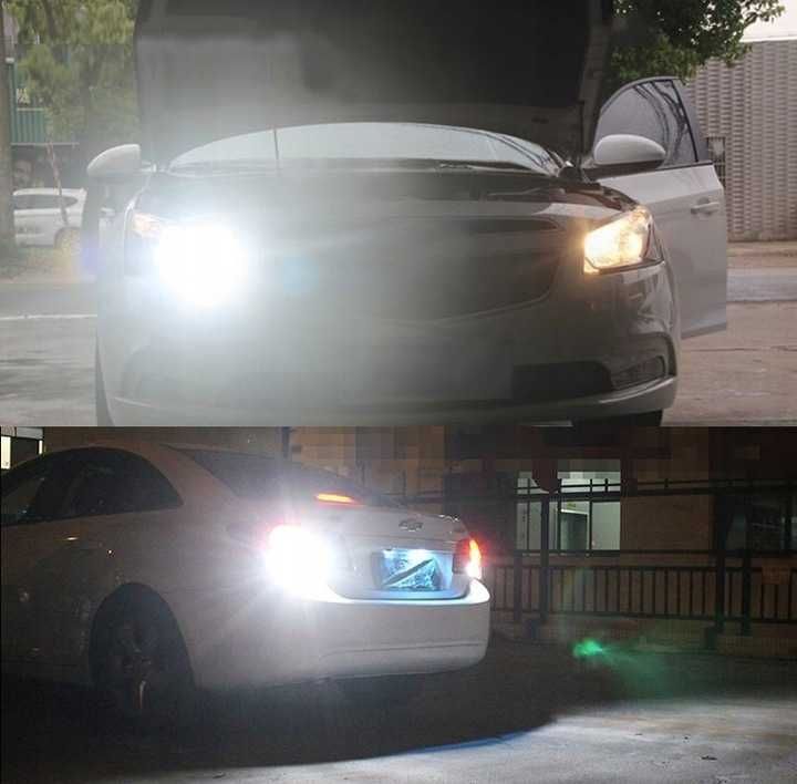 Żarówki P21W 1156 BA15S LED 144 LED Biały Canbus 2 szt Mocna Wsteczny