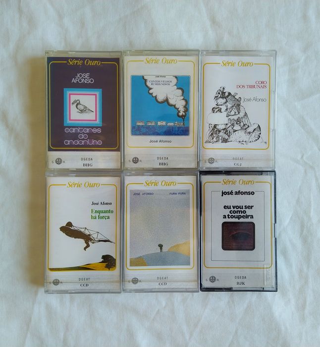 Cassetes Zeca Afonso José K7