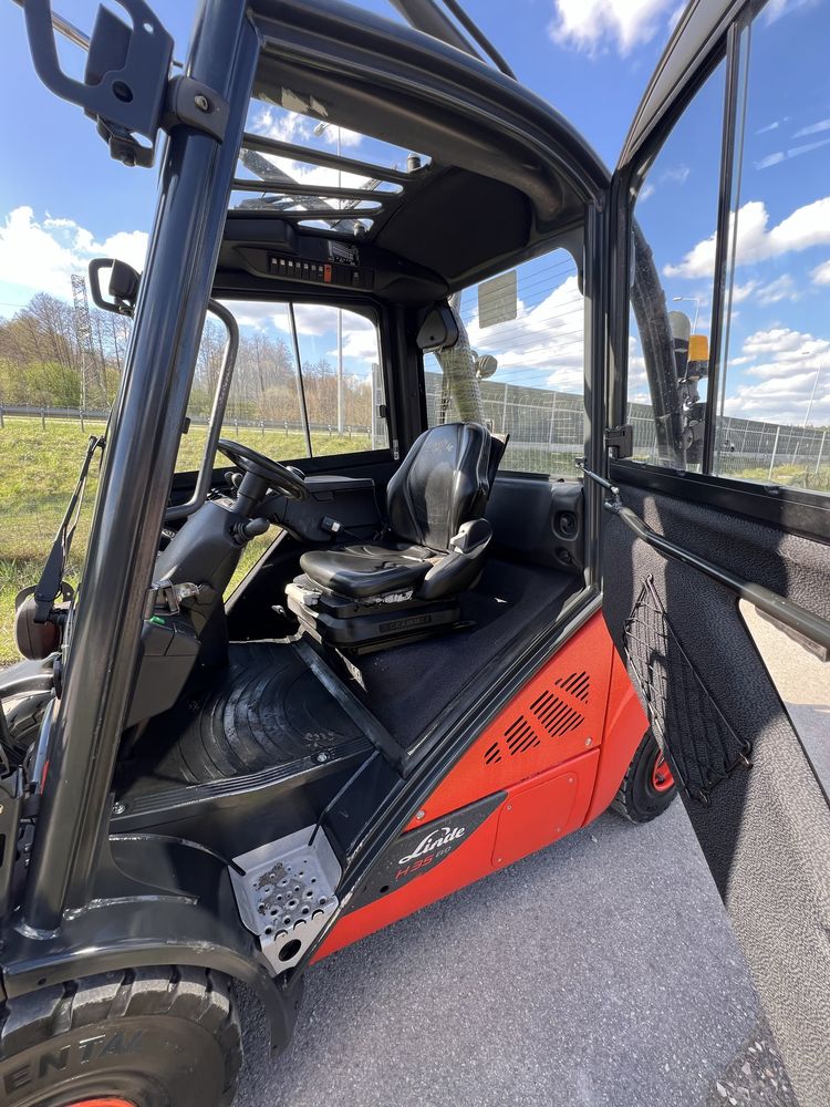 Wózek Widłowy Linde H35T-02 Evo Triplex 6450MM Podnoszenia Kabina
