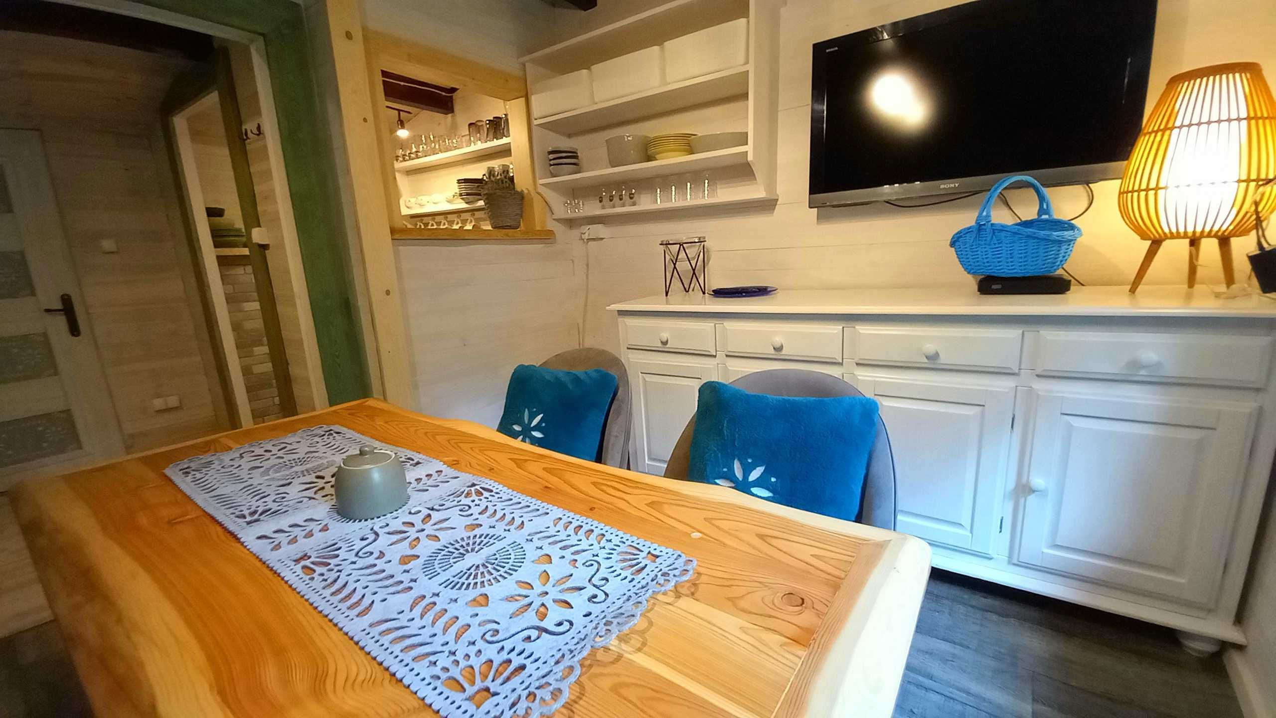 Domek ogrodzony nad rzeką wakacje kominek jacuzzi Beskidy Brenna,Wisła