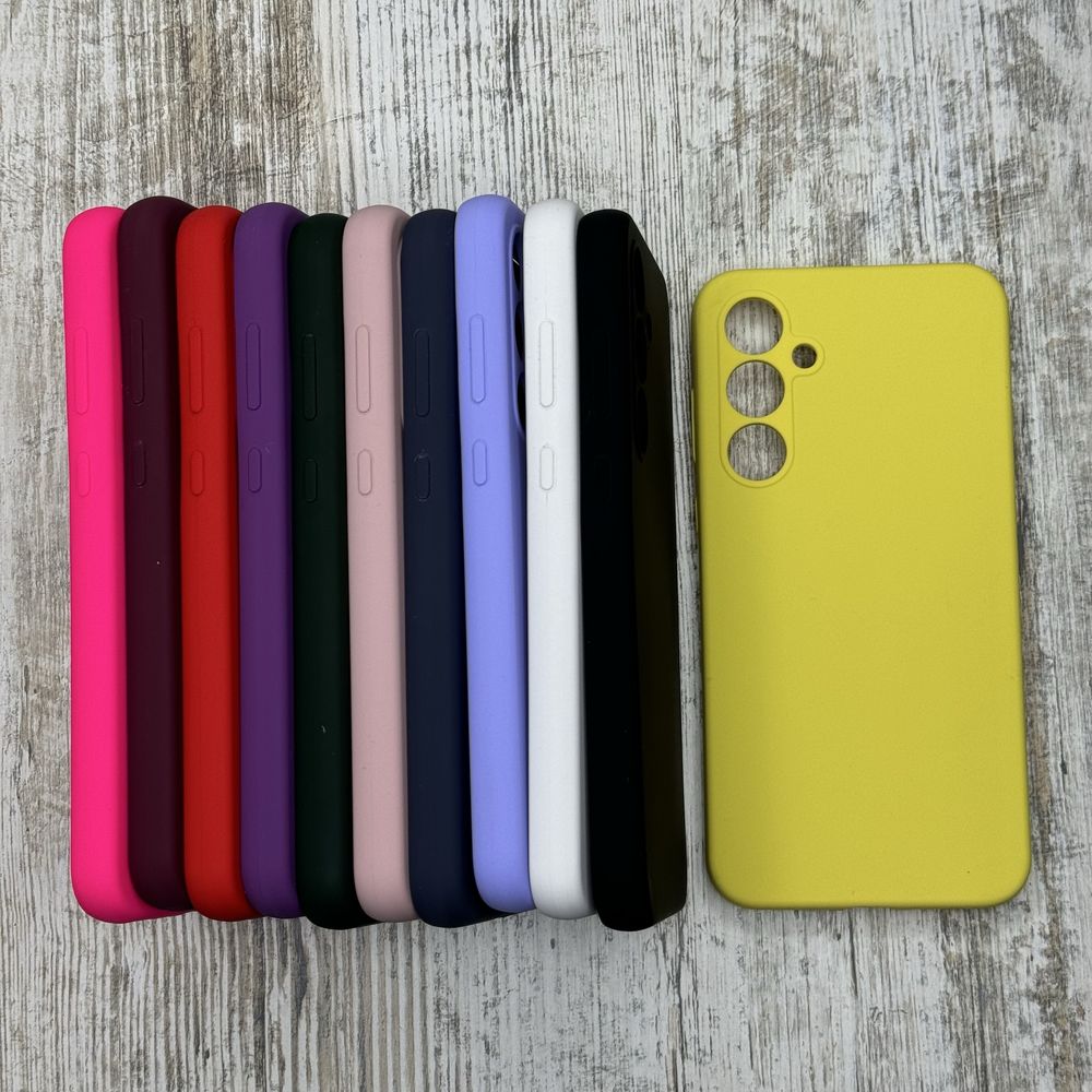 Не пачкаются! Чехол софттач Silicone Case на Samsung A35/ A55/S24 FE