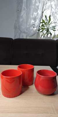 Osłonki ceramiczne czerwone 3 szt