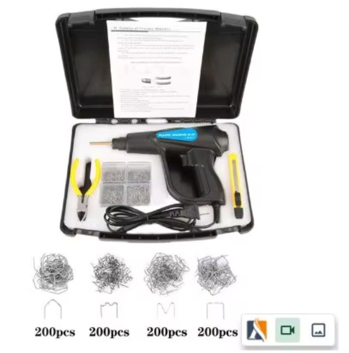 Набір для ремонту пластику, пістолет-паяльник для бамперів + 800 скоб!