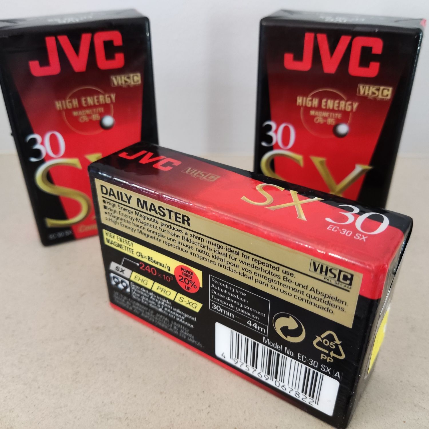 3 Unidades - JVC High Energy SX 30 Compact VHS-C