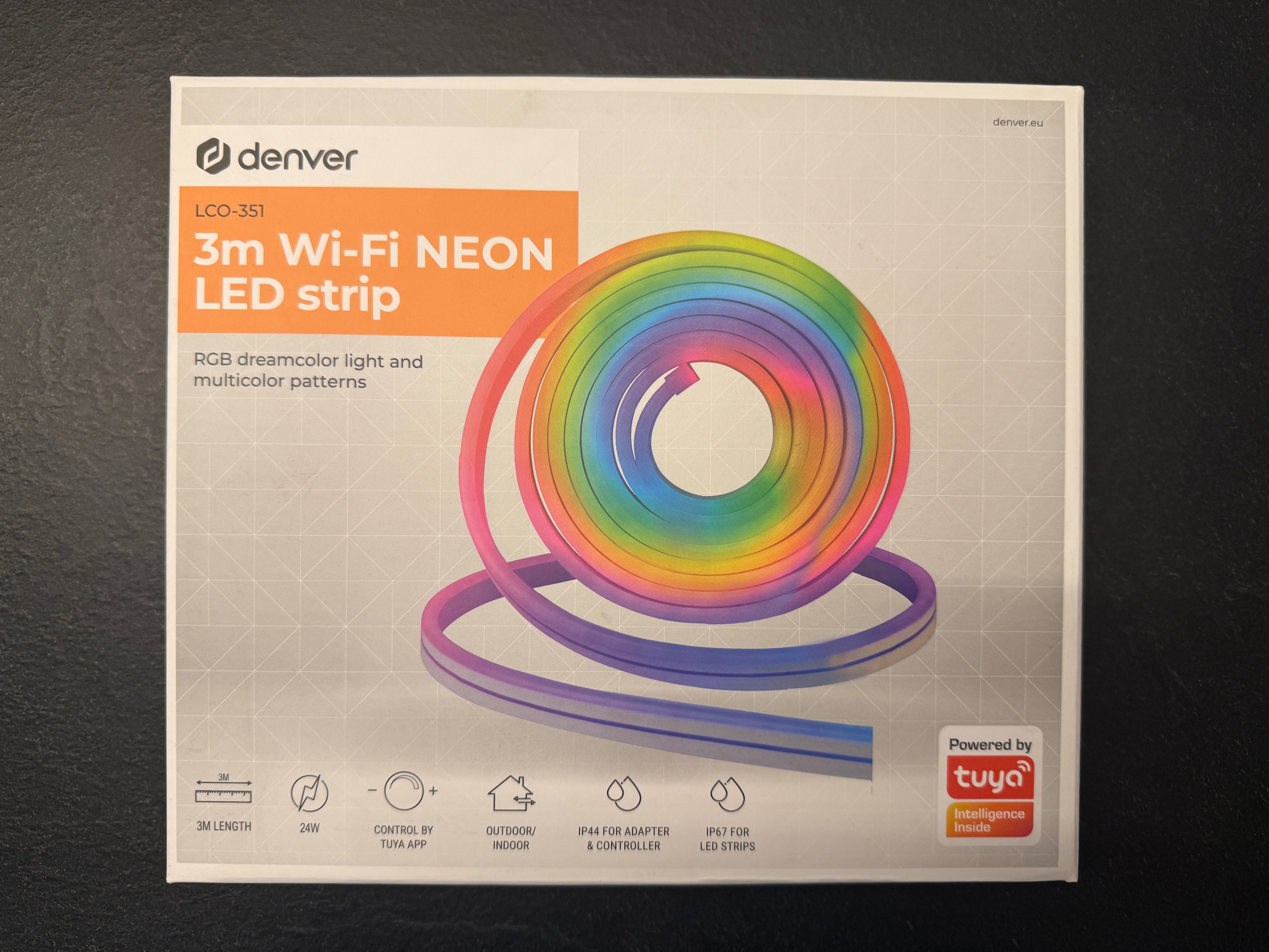 Neon / taśma LED 3m na zewnątrz Denver LCO-351 SMART Tuya