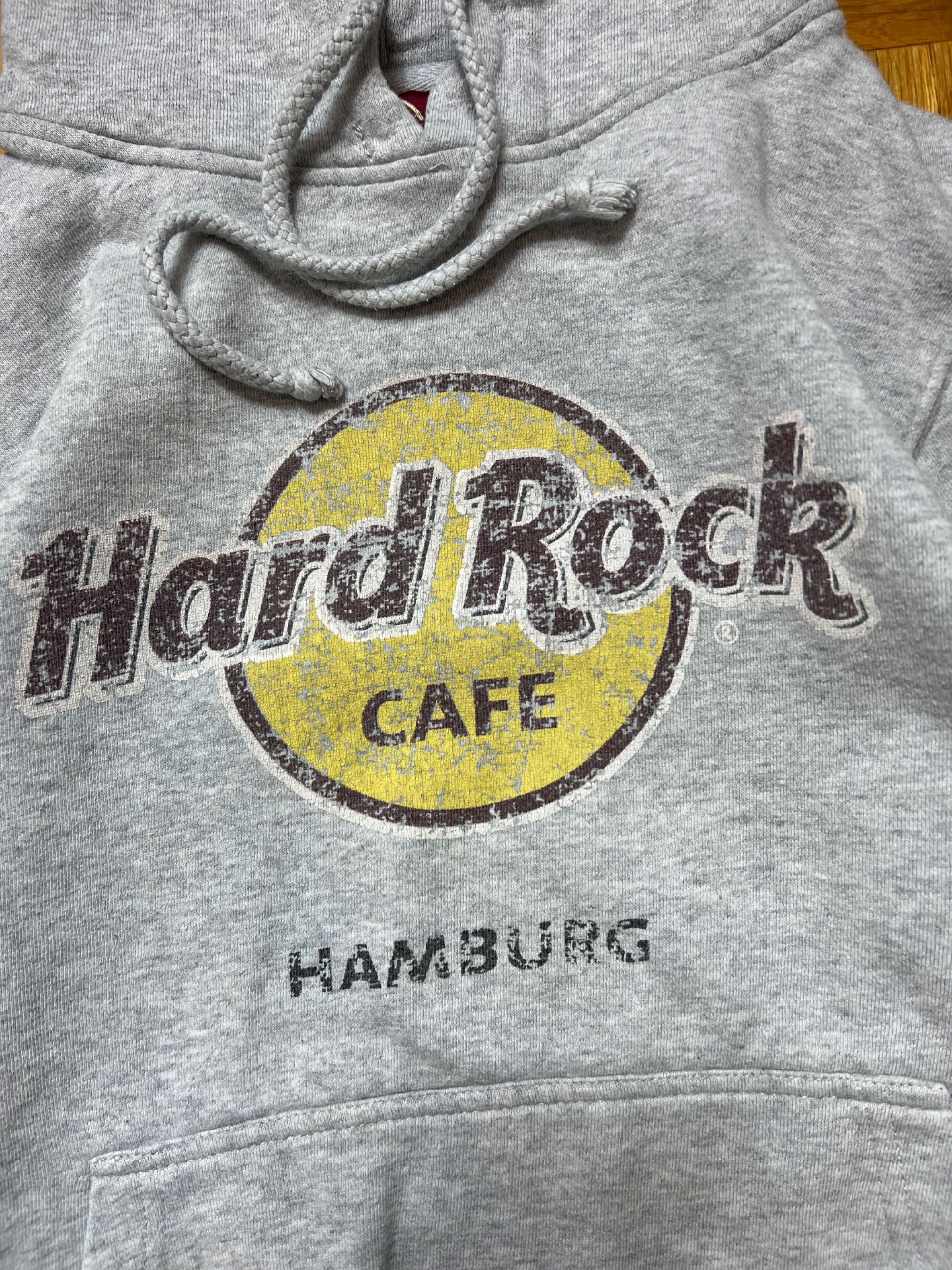 Hoodie bluza Hard Rock Cafe Hamburg fabryczne logo vintage y2k
