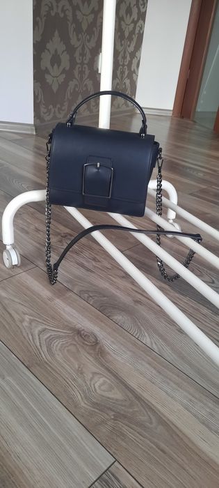 Сумка шкіряна чорна