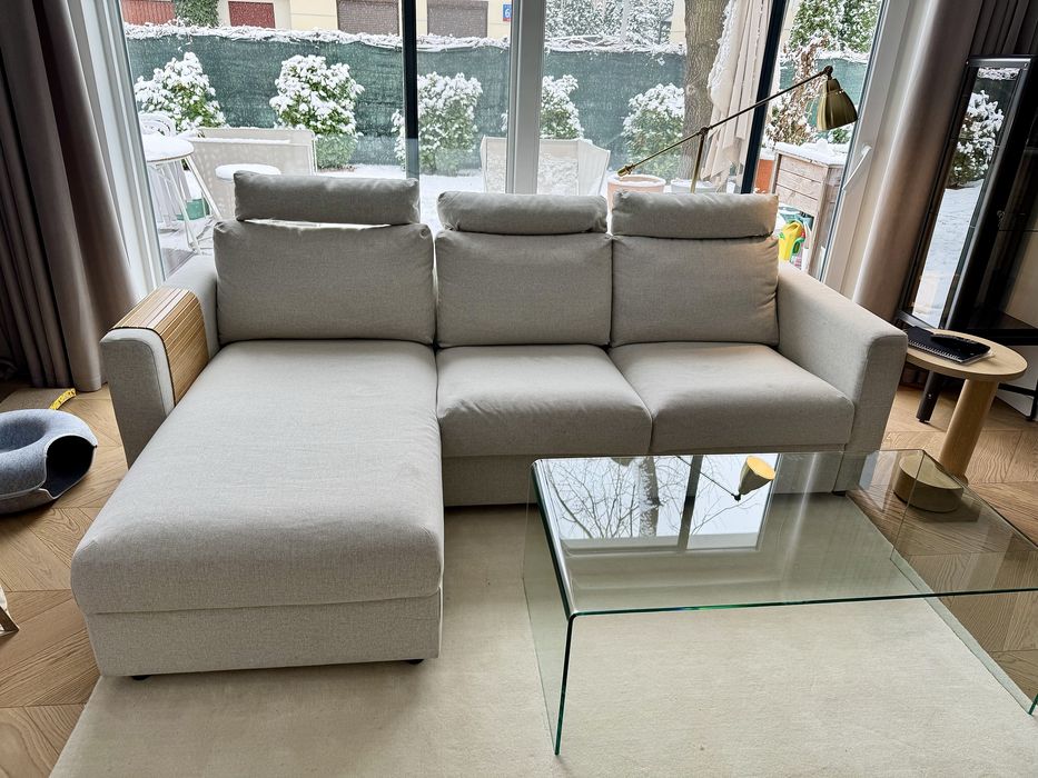 Ikea Vimle sofa kanapa szezlong beżowa gunnared