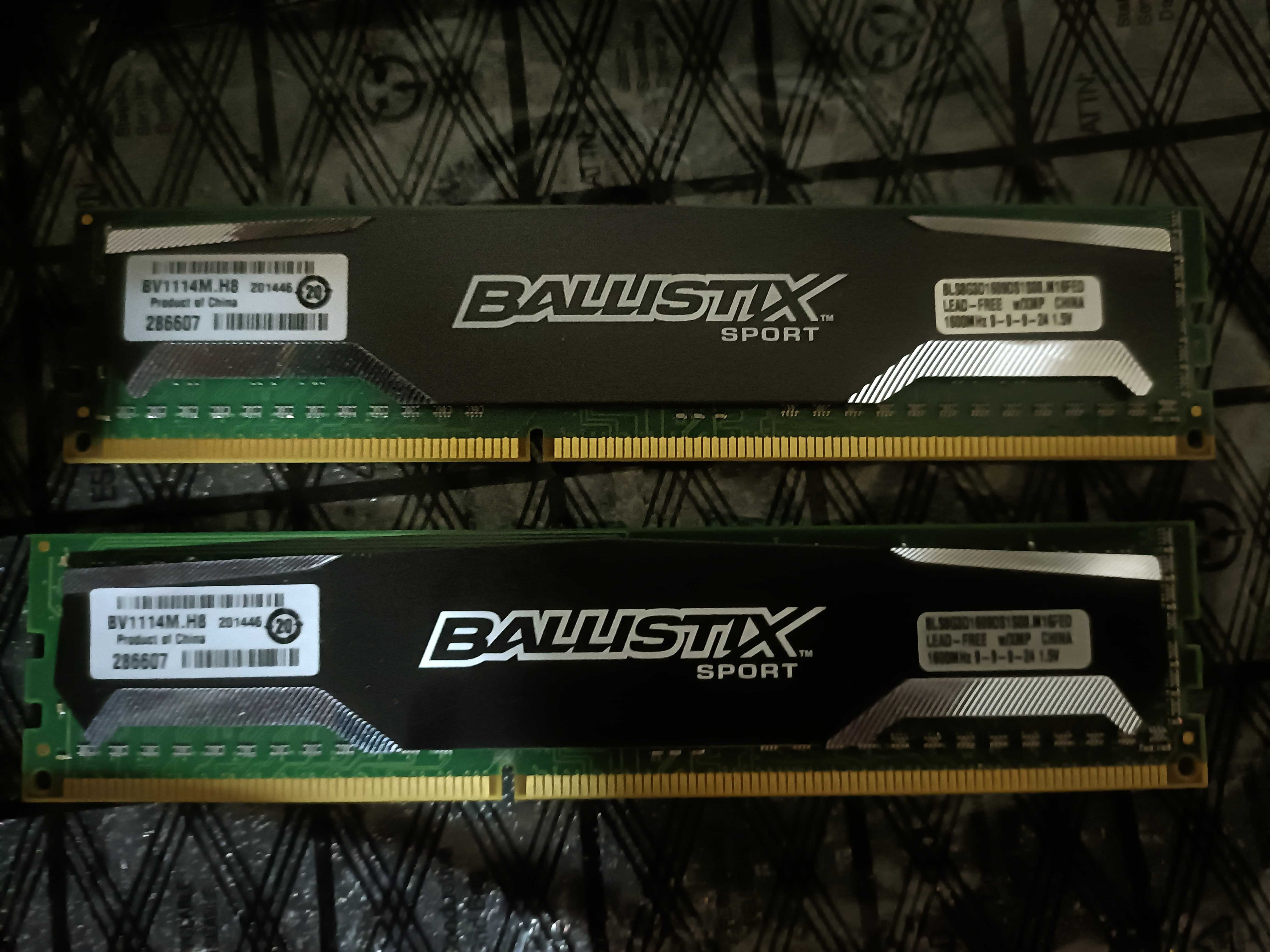 Crucial Ballistix Sport 16GB (2x8GB) DDR3 1600MHz тайминги 9-9-9-24