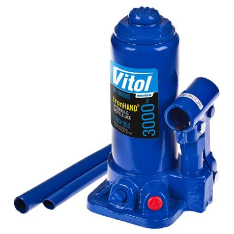 Домкрат гидравлический телескопический / бутылочный 3т VITOL
