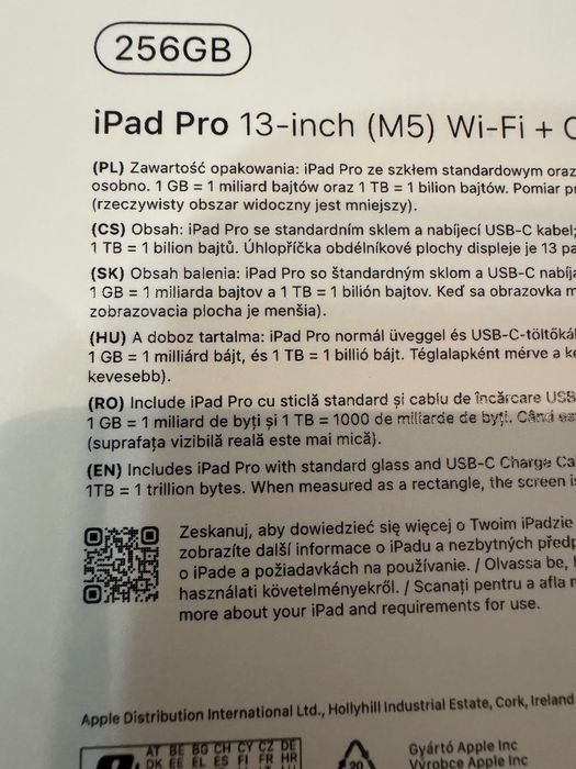 Apple iPad Pro 13" M5 256GB Wi-Fi + 5G srebrny 2025 TANIEJ NIŻ W APPLE