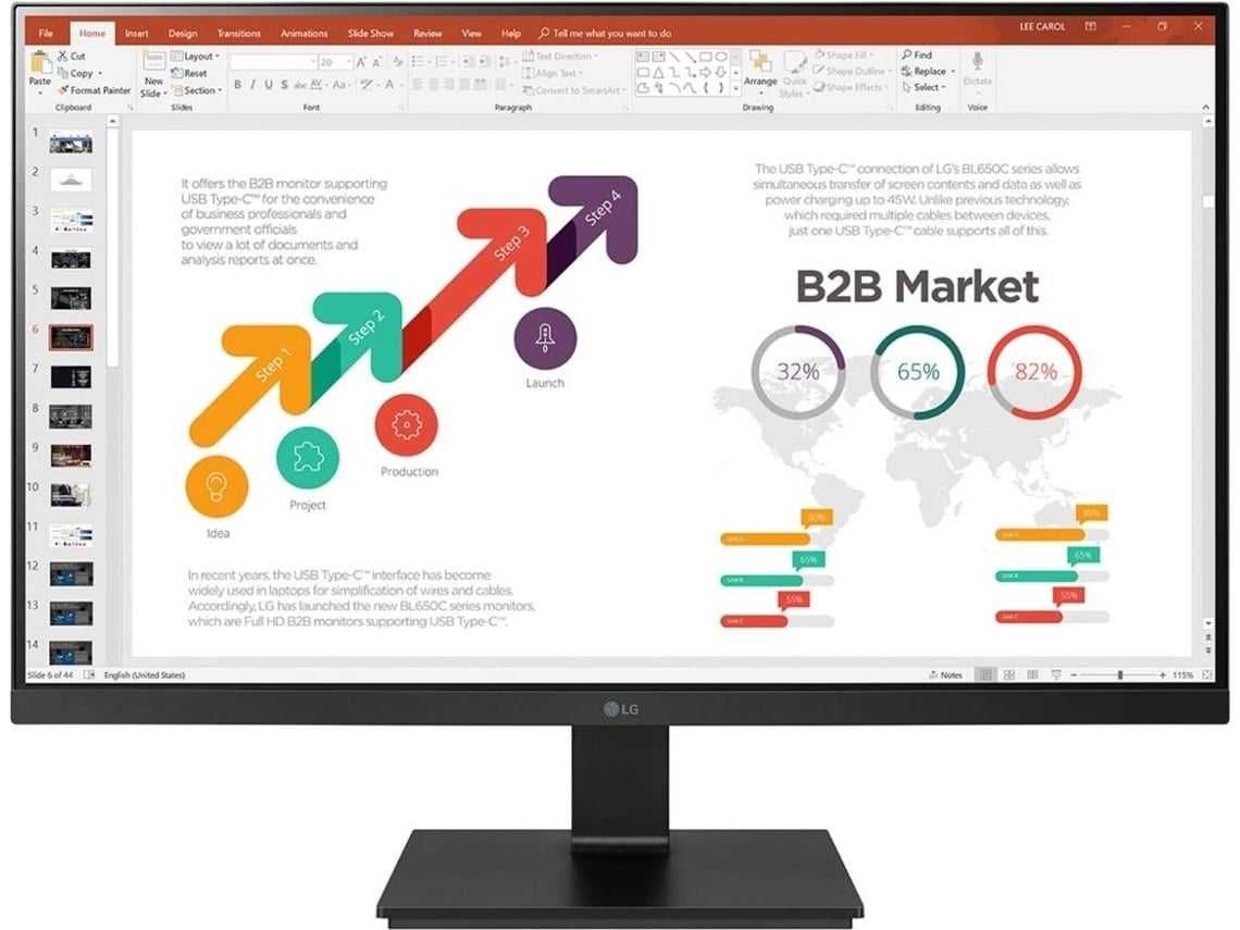 Monitor LG 24LB65OC IPS FHD 75hz 5ms GtG