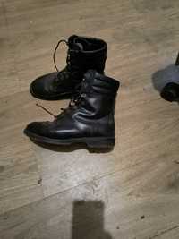 Skoczki, buty skórzane wojskowe