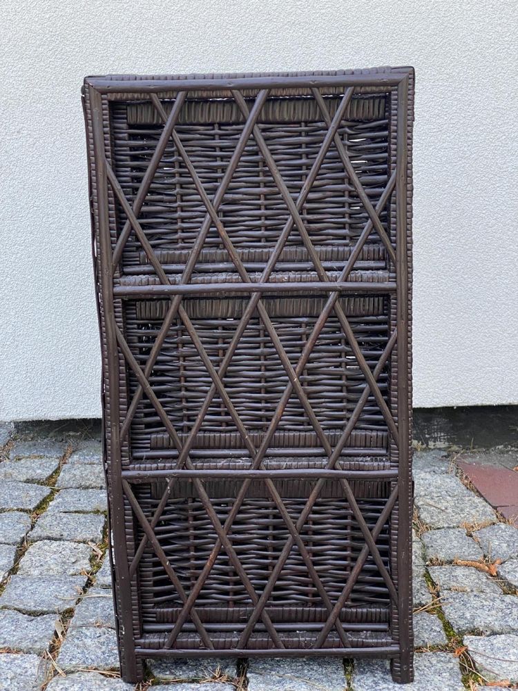 Wiklinowa półka z 3 szufladkami