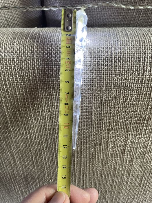 Lampki led sople ozdoby świecące