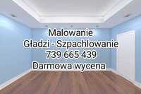 Malowanie mieszkań, domów, biur. Gladzie - Szpachlowanie.