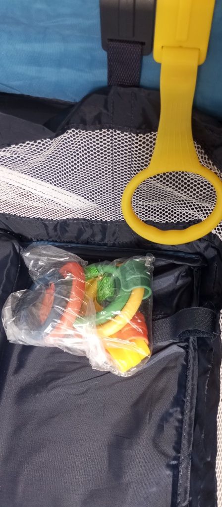 Duży kojec łóżeczko turystyczne bliźniaki