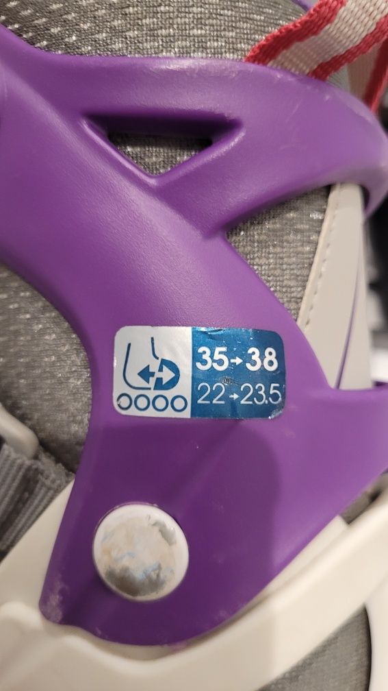 Patins em linha menina em bom estado  do 35 ao 38