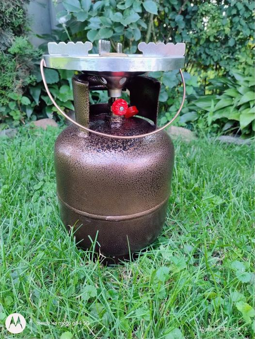 Газовий балон 6 л із пальником. Ліва різь W21,8 мм Туреччина