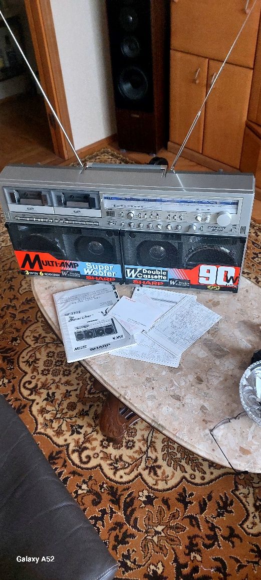 SHARP GF 777 4 band stereo cassette recorder