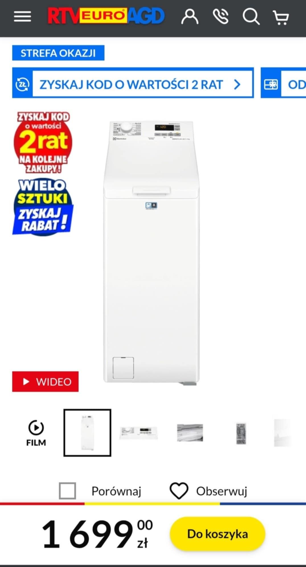 Sprzedam pralkę Elektrolux