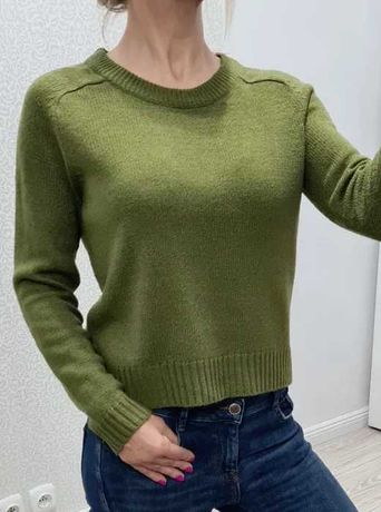 sweter oliwkowy 38 H&M